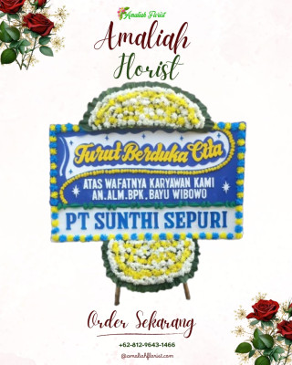 Papan Bunga Duka di Sonder